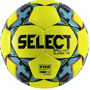 Мяч футбольный "SELECT BRILLANT SUPER FIFA TB YELLOW"