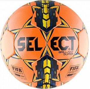 Футбольный мяч "SELECT BRILLANT SUPER FIFA ORANGE"